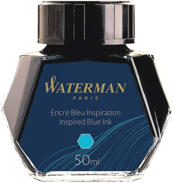 Флакон с голубыми чернилами для перьевых ручек Waterman, Inspired BlueS0110810