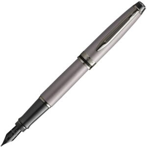 Ручка перьевая Waterman Expert DeLuxe, Metallic Silver RT (Перо F)