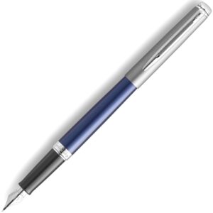 Ручка перьевая Waterman Hemisphere, Matte SS Blue CT (Перо F)