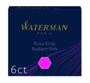 Чернильный картридж mini WATERMAN розового цвета для перьевой ручки 6 шт. (S0110960)