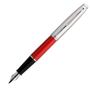 Ручка перьевая Waterman Embleme, Red CT (Перо F)